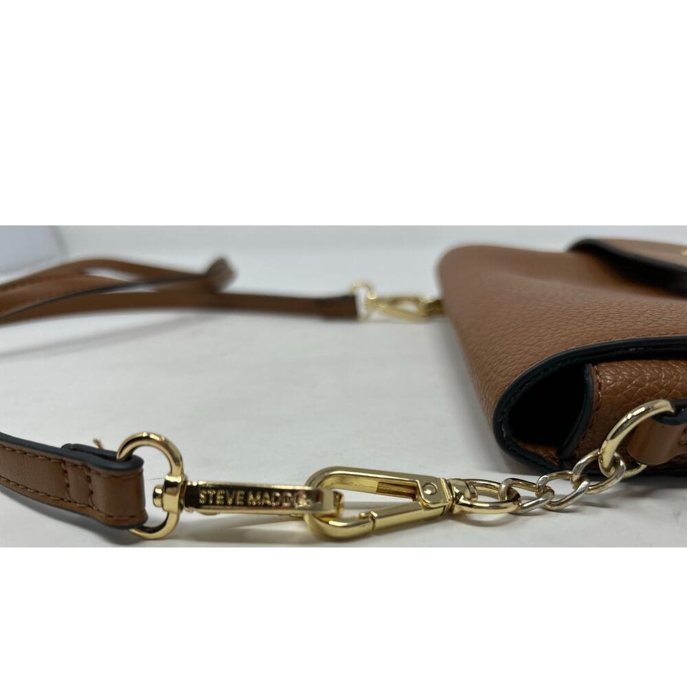 Steve Madden Women's Light Brown Crossbody Purse Adjustable Strap - Picture 7 of 10
